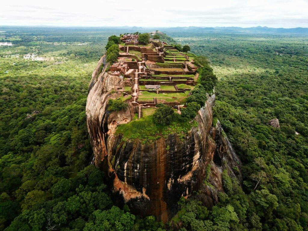 Sigiriya Rock Fortress at sunrise